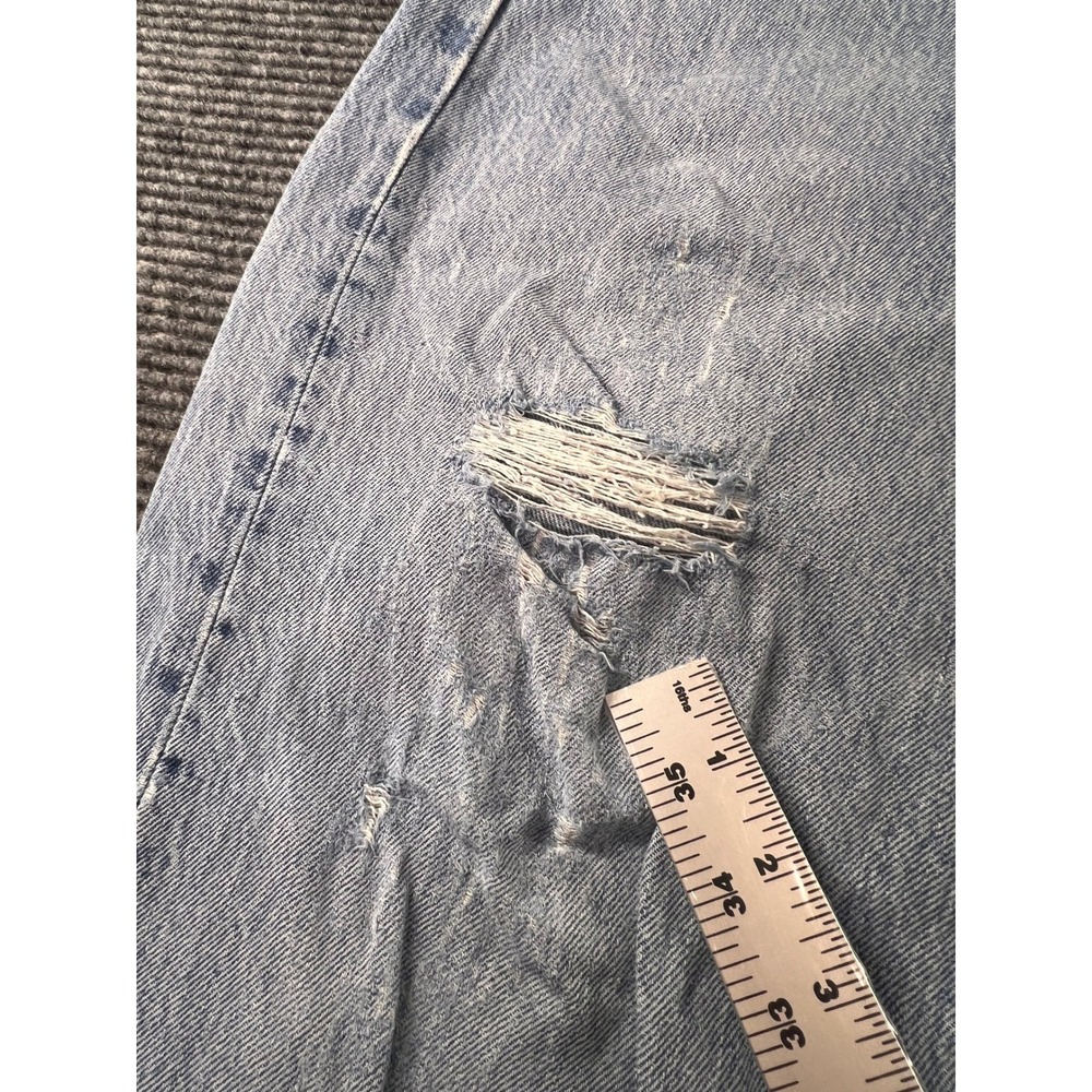 Vintage Levi's 501 XX Jeans Mens 38x32 Button Fly Distressed USA Made Light Wash - Picture 16 of 16